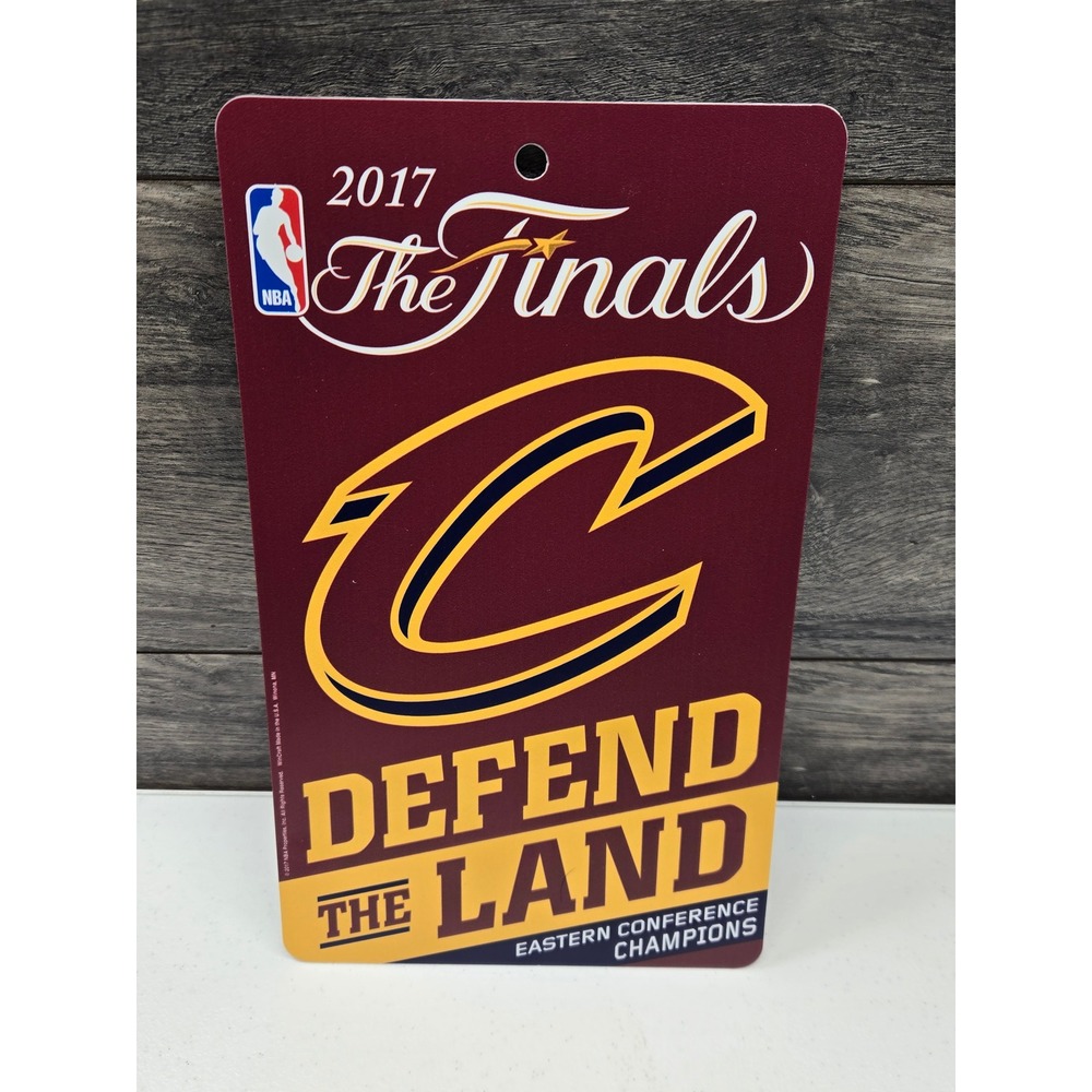Cleveland Cavaliers 2017 NBA Finals Defend‎ The Land Sign Eastern Conf Champions